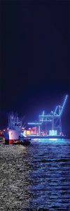 Hamburger Hafen eines Nachts